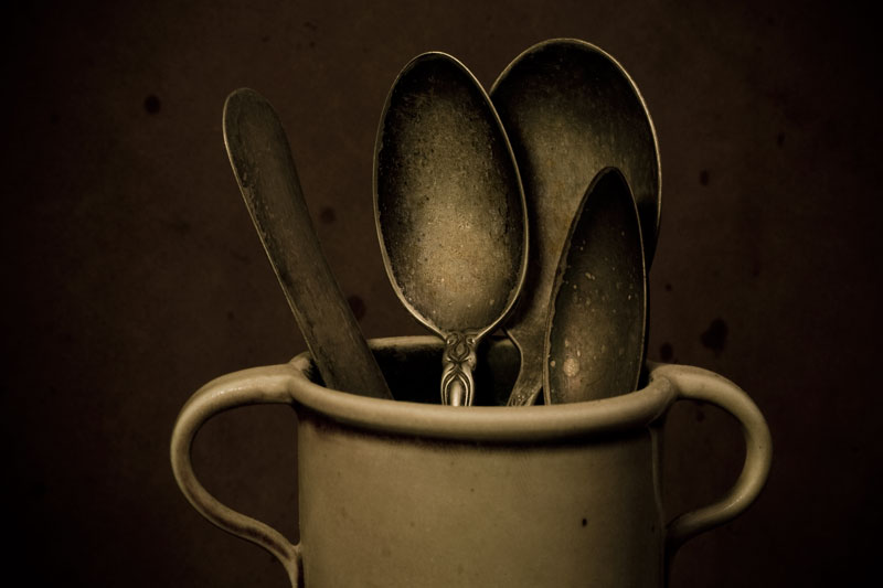 Three Spoons and One Knife