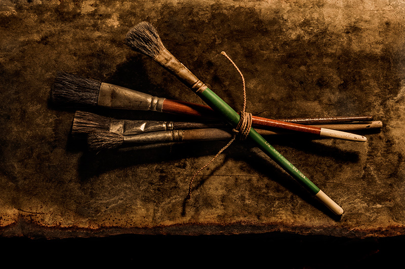 Four Bound Brushes
