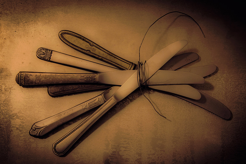 Numbers Series #4: Six Bound Knives