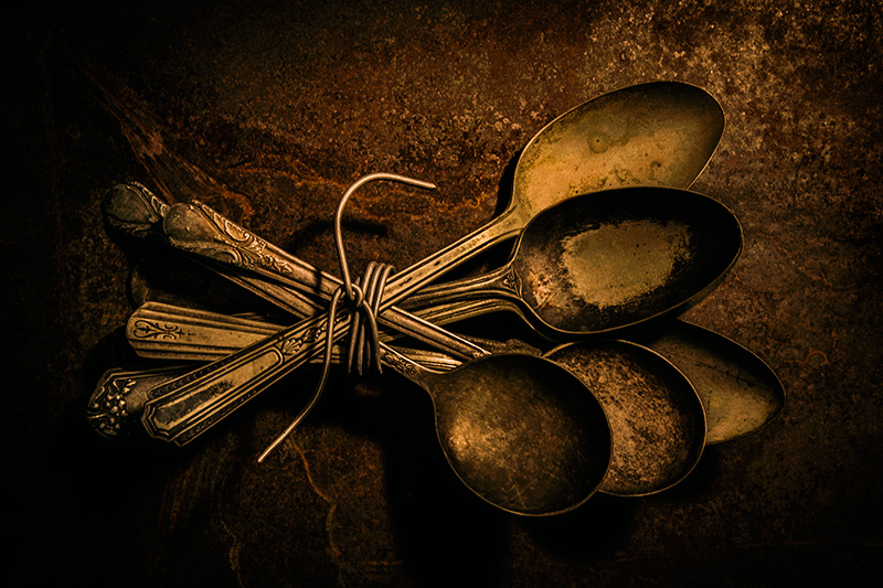 Numbers Series #4: Seven Bound Spoons