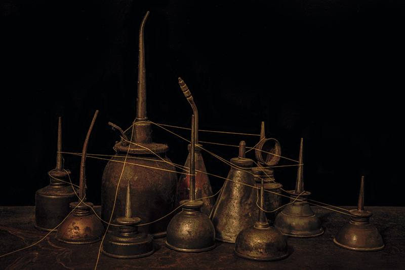 Numbers Series #4: Eleven Bound Oil Cans
