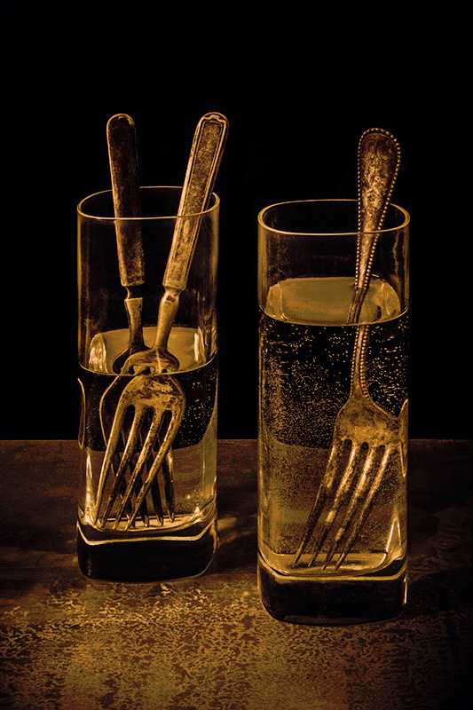 Numbers Series #5: Three Submerged Forks