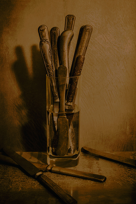 Number Series #5: Nine Submerged Knives